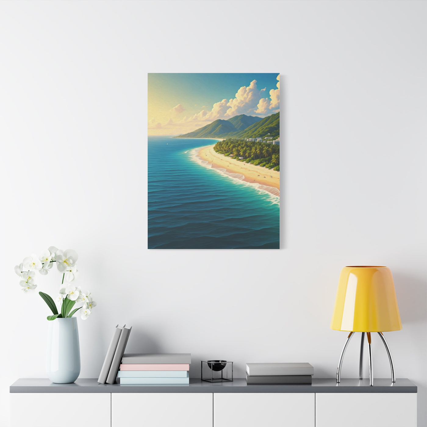 Tropical Coastline Bay Panorama Wall Art & Canvas Prints