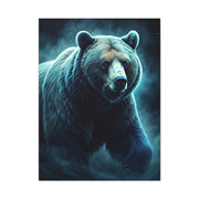 Mystic Blue Bear Portrait Wall Art & Canvas Prints