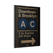 Vintage Subway Sign Industrial Wall Art & Canvas Print