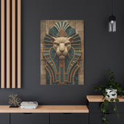 Art Deco Lion Architectural Relief Wall Art & Canvas Print