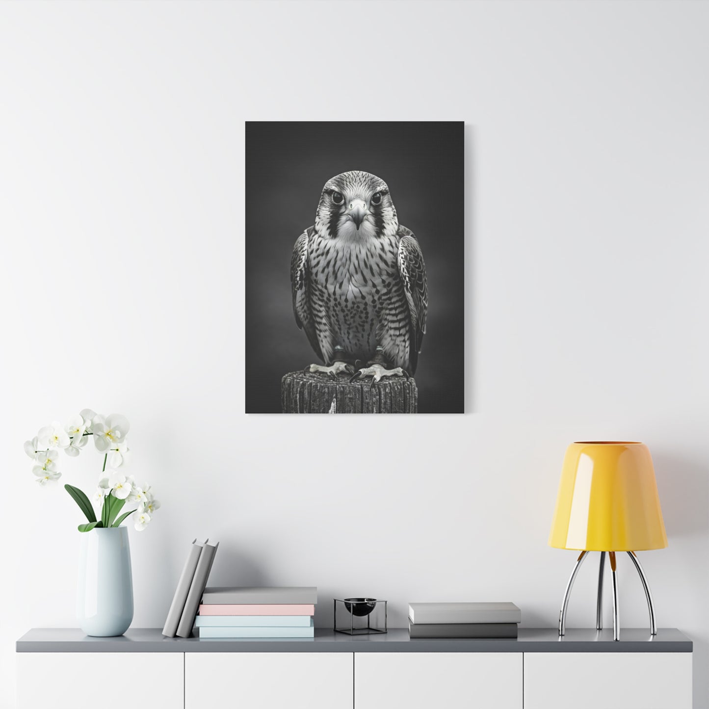 Majestic Falcon Portrait Wall Art & Canvas Prints