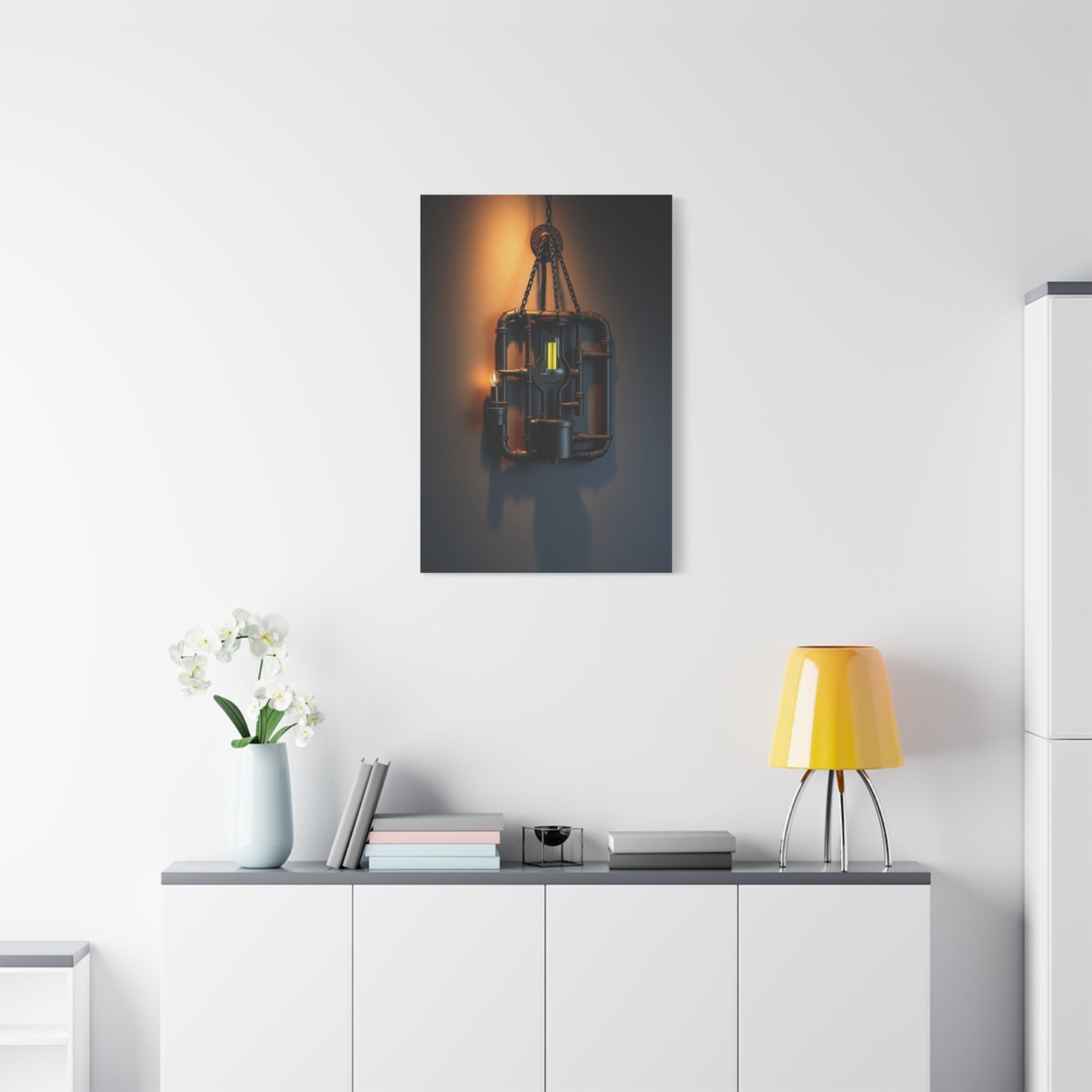 Sophisticated Steel Tapestry Wall Art & Canvas Print