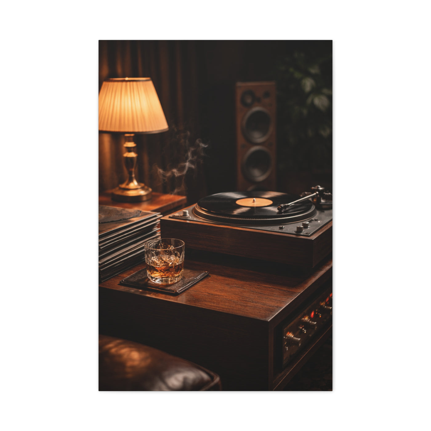 Vinyl Collector Studio Scene Wall Art & Canvas Print