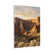 Red-Rock Golden Hour Canyon Wall Art & Canvas Print