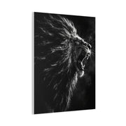 Roaring Lion Monochrome Power Wall Art & Canvas Print