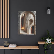 Sculptural Archway Minimalism Wall Art & Canvas Print