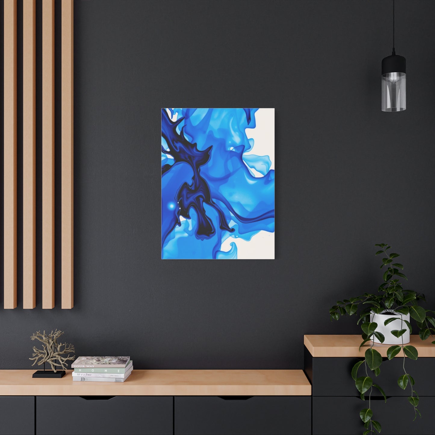 Supreme Collection Blue Abstract Art Wall Art & Canvas Print