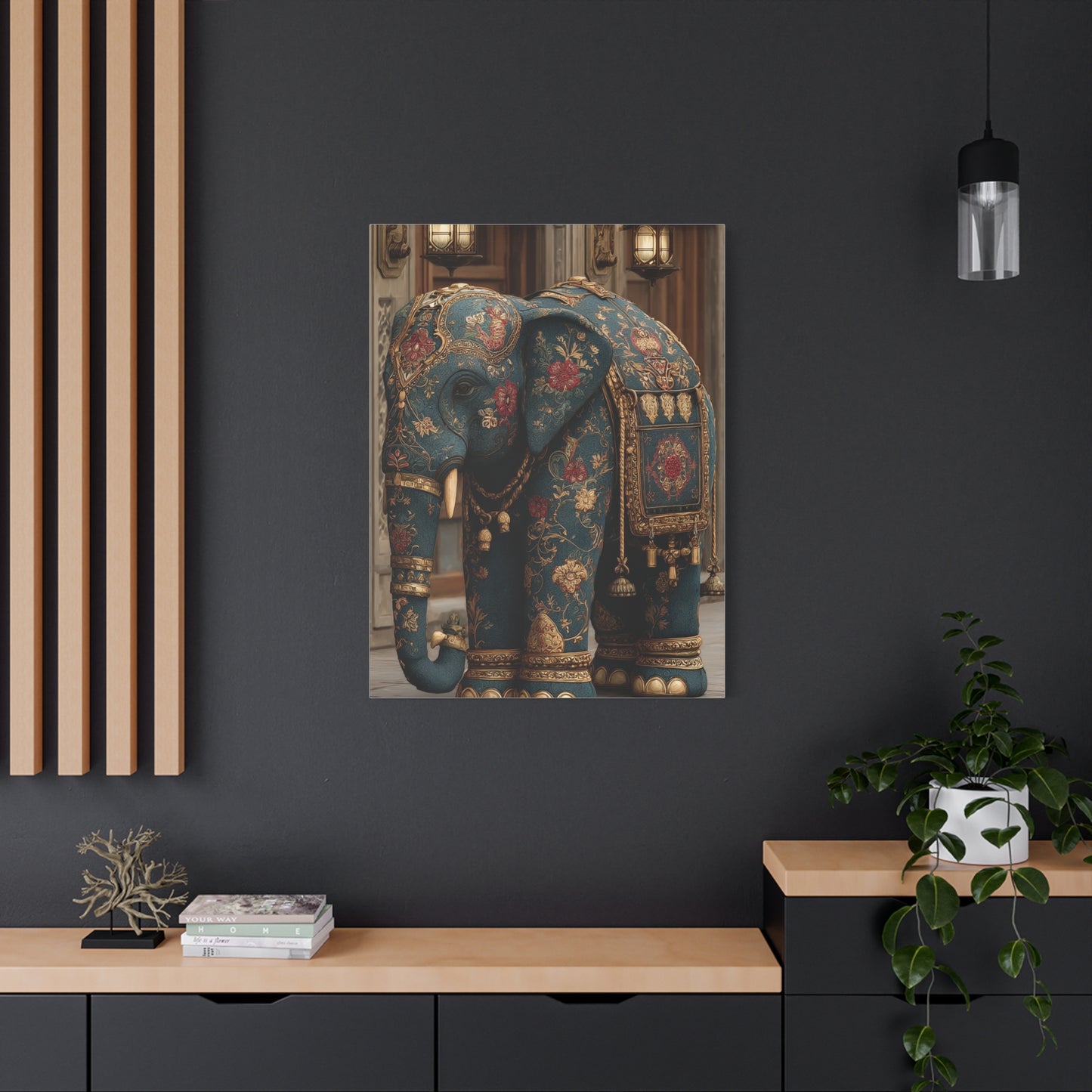 Ornamental Mandala Elephant Portrait Wall Art & Canvas Print
