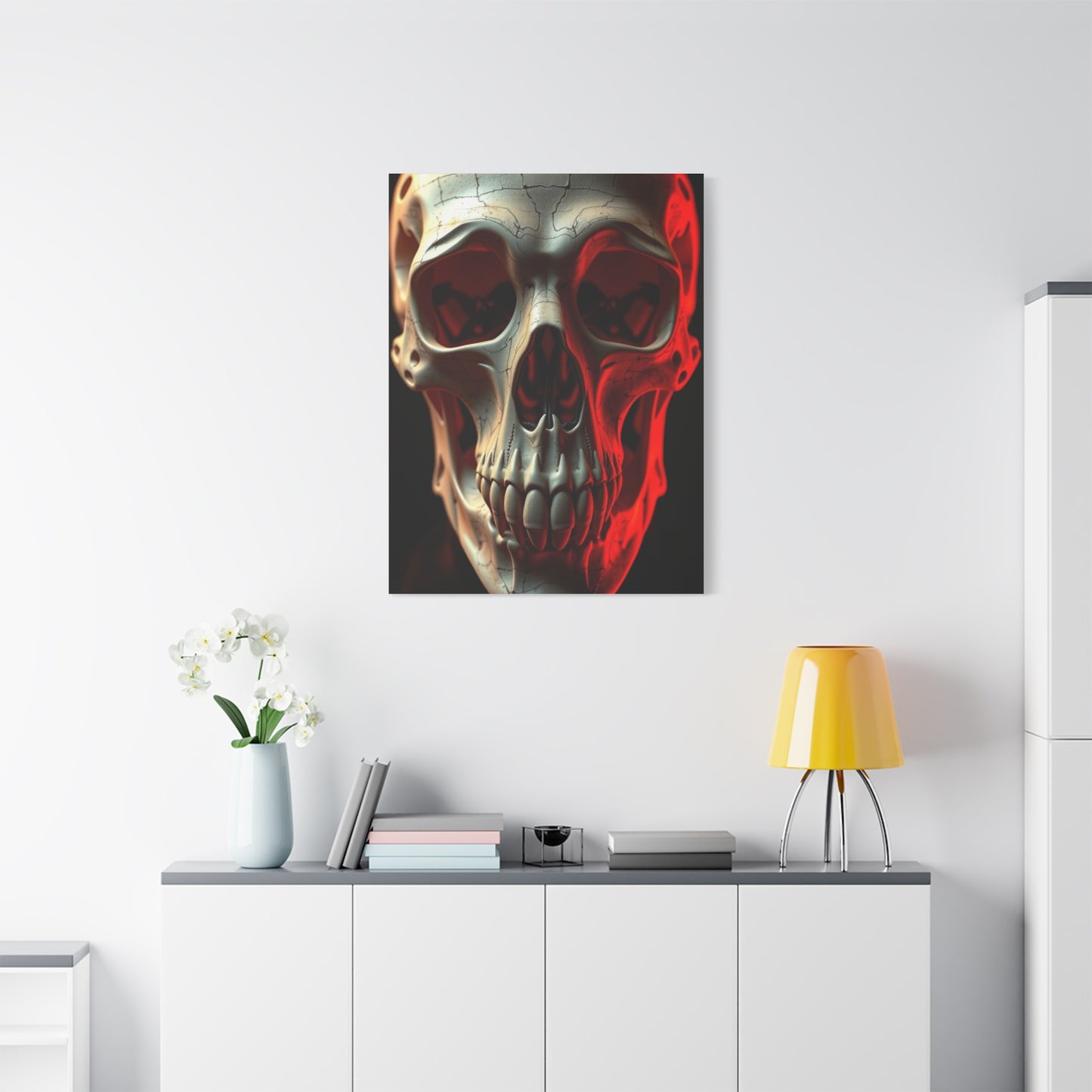 Celestial Cranium Elegance Wall Art & Canvas Print