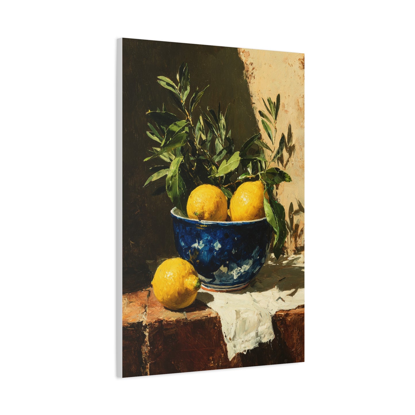 Sicilian Lemon Bowl Still Life Wall Art & Canvas Print