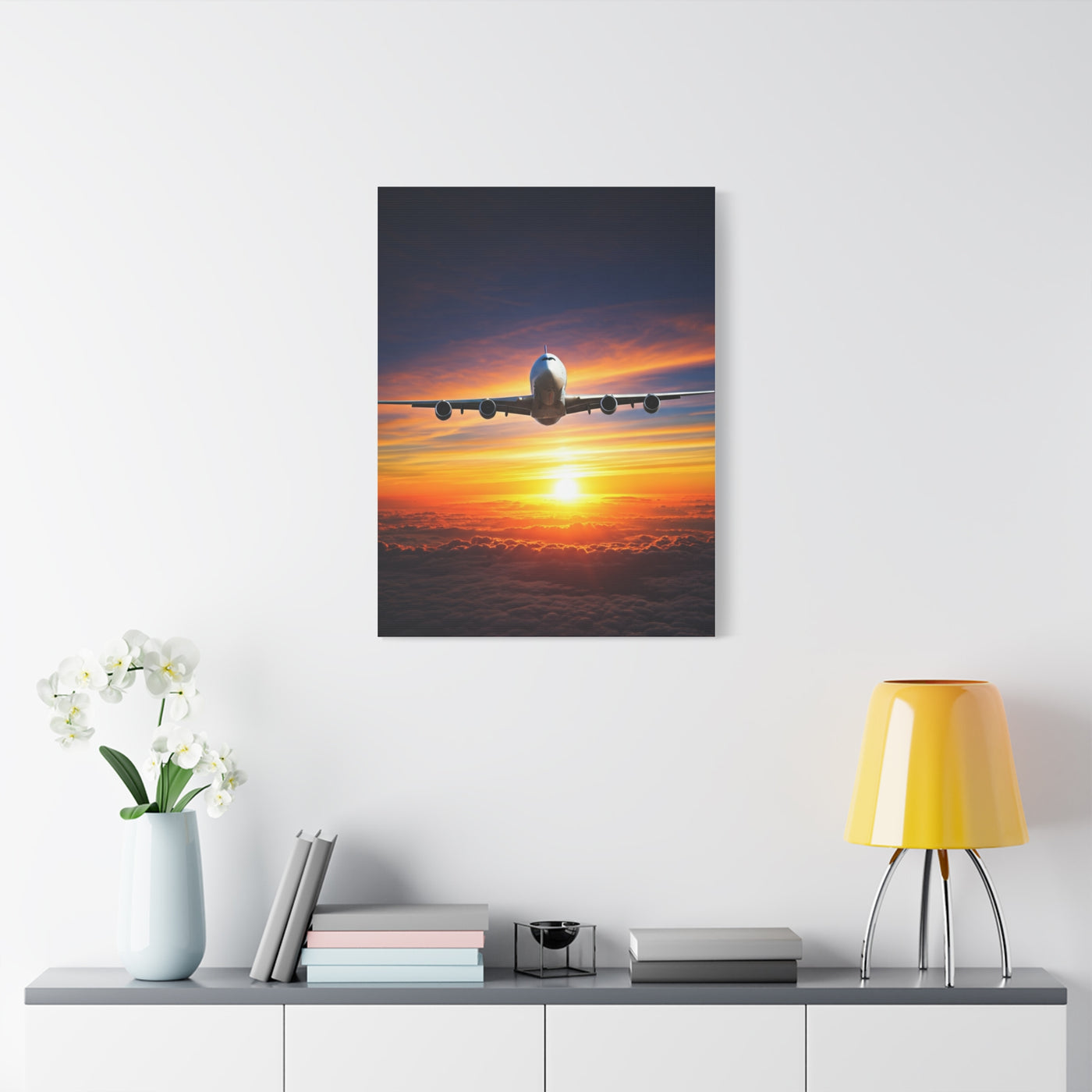 Sunset Horizon Flight Triumph Wall Art & Canvas Prints