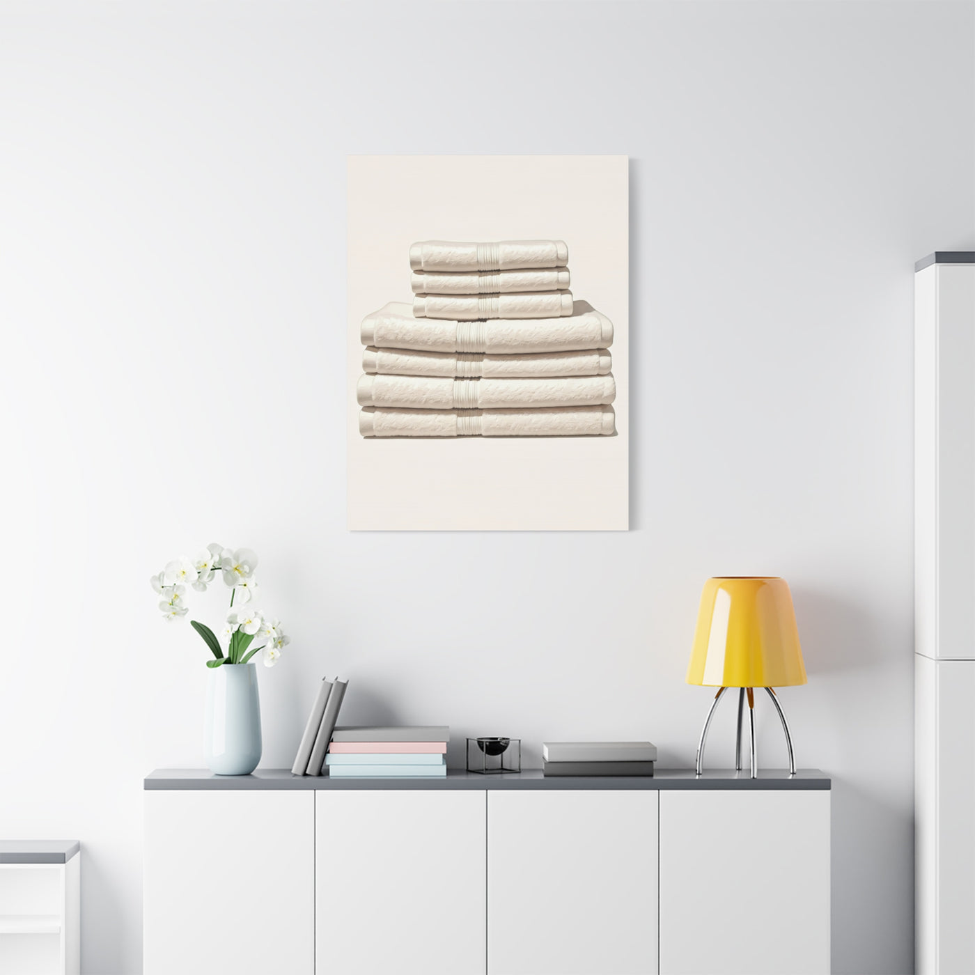 Neutral Linen Stack Wall Art & Canvas Prints