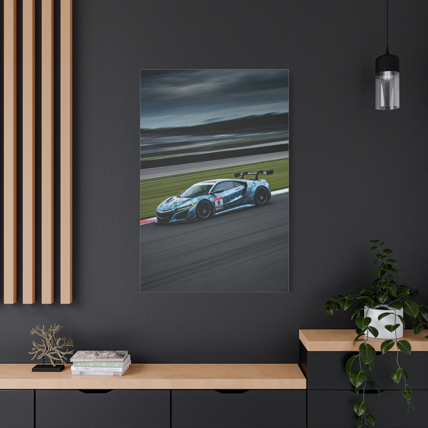 Acura NSX GT3 Modern Circuit Balance Wall Art & Canvas Prints