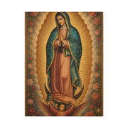 Our Lady of Guadalupe Floral Sacred Icon Wall Art & Canvas Print