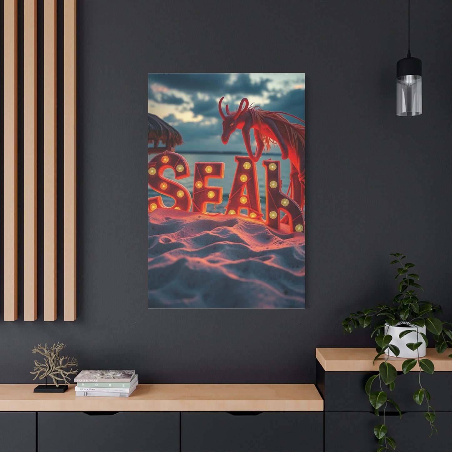 Harmonious Beachscape Vision Wall Art & Canvas Print