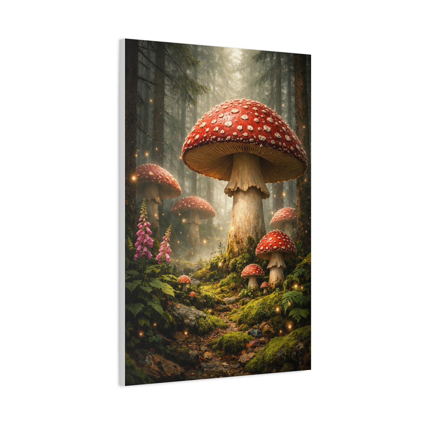Fantasy Mushroom Forest Panorama Wall Art & Canvas Print