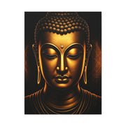 Golden Tranquility Buddha Portrait Wall Art & Canvas Prints
