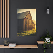 Sunlit Barn with Side Light Glow Wall Art & Canvas Prints