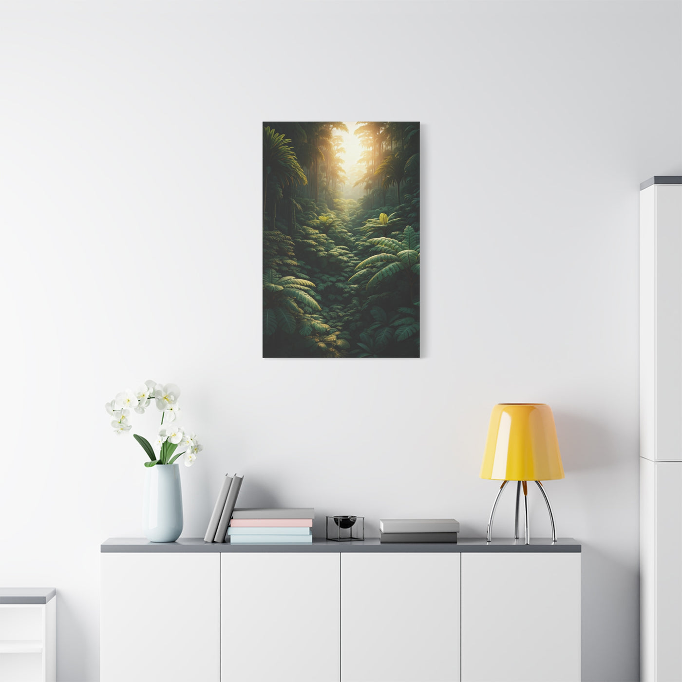 Elephant Mother and Calf at Sunset Wall Art & Canvas Prints