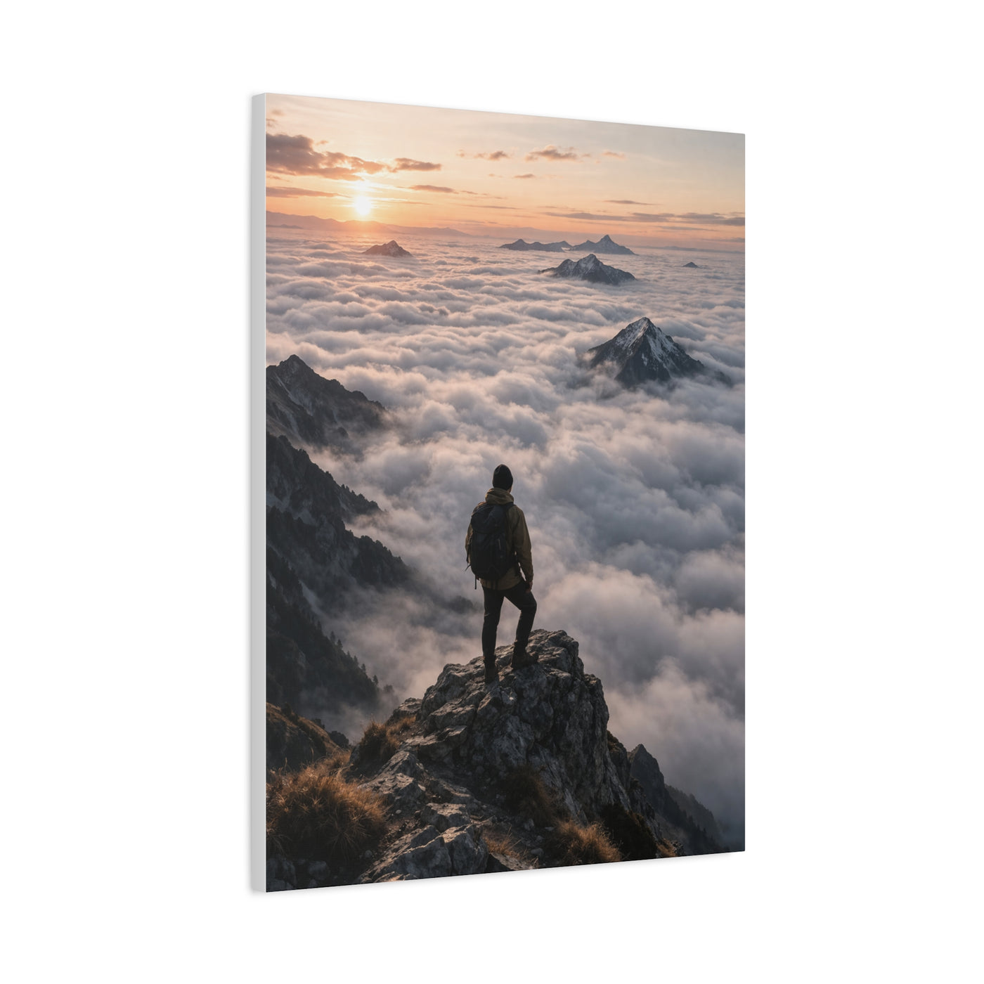 Sunrise Summit Cloud Inversion Wall Art & Canvas Print