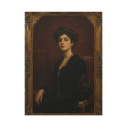 Victorian Portrait Lady in Gilded Frame Wall Art & Canvas Print