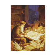 Leonardo da Vinci Working in His Workshop Wall Art & Canvas Print