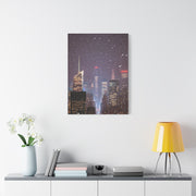 New York Winter Snowfall Skyline Wall Art & Canvas Print