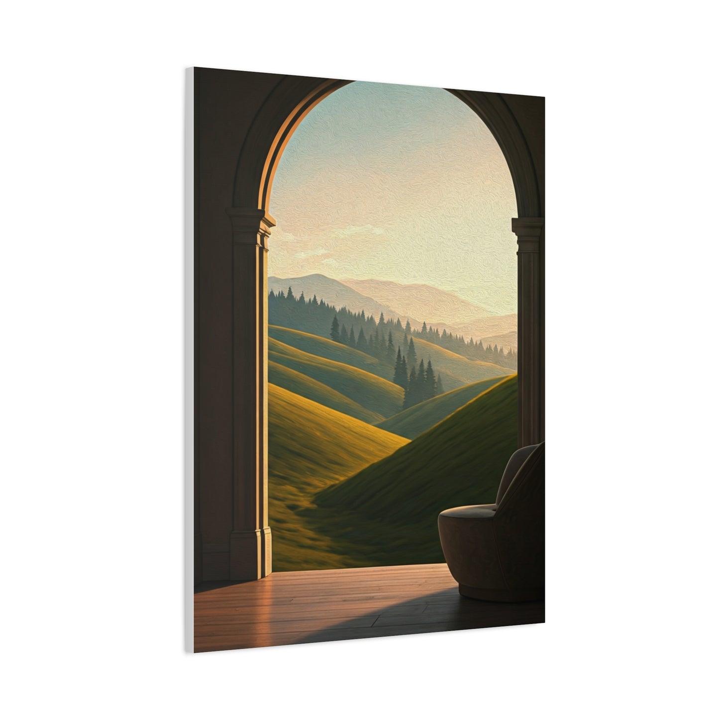 Arched Countryside View Wall Art & Canvas Prints