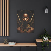 Celestial Queen with Golden Wings Wall Art & Canvas Prints