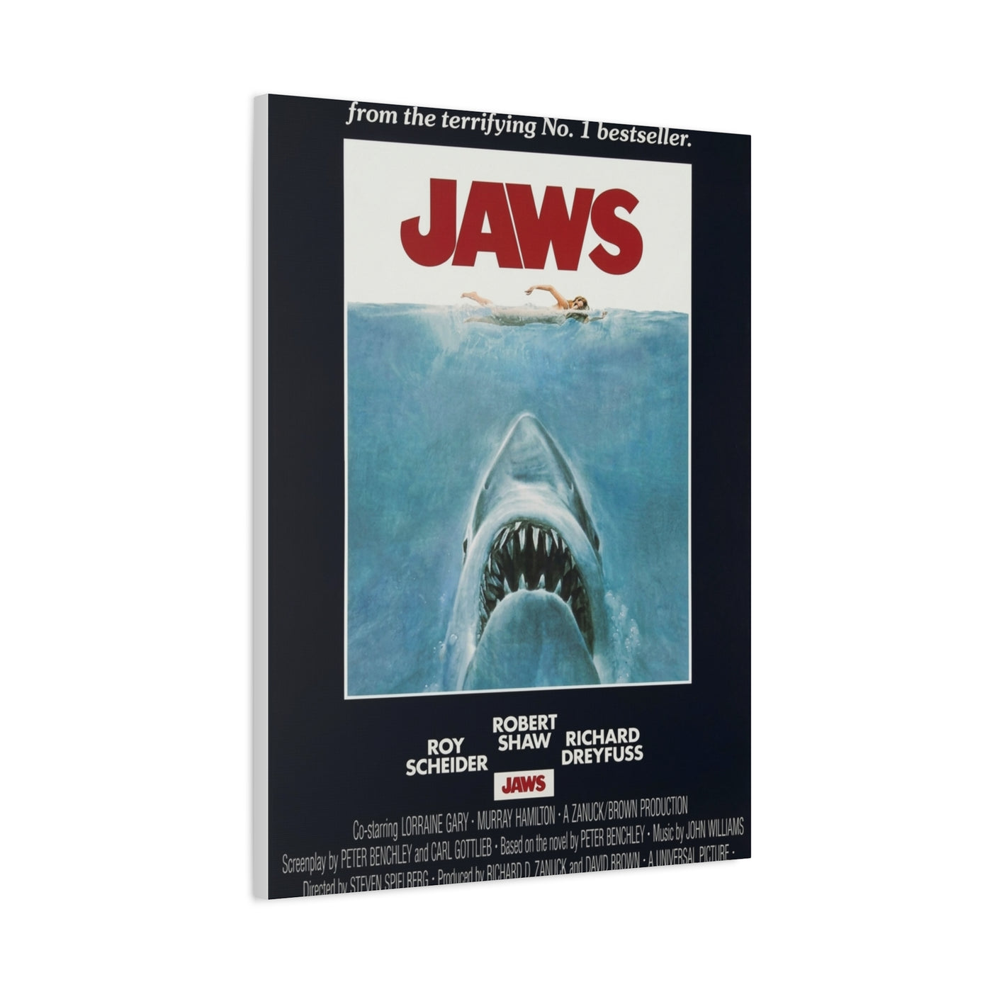 Jaws Movie Poster Wall Art & Canvas Print