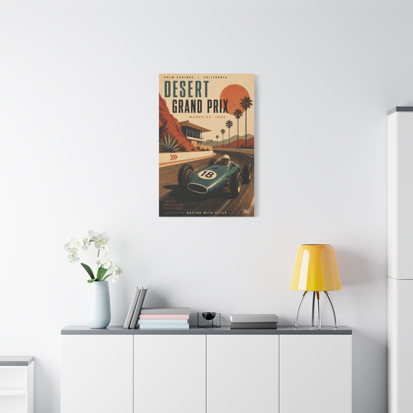 Desert Grand Prix Motorsport Sports Wall Art & Canvas Print