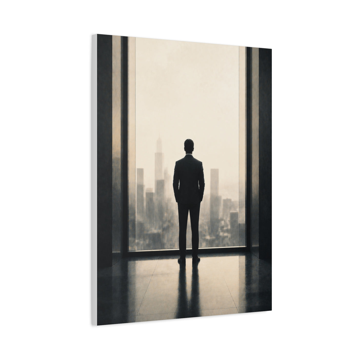 Leadership Vision Window Silhouette Wall Art & Canvas Print