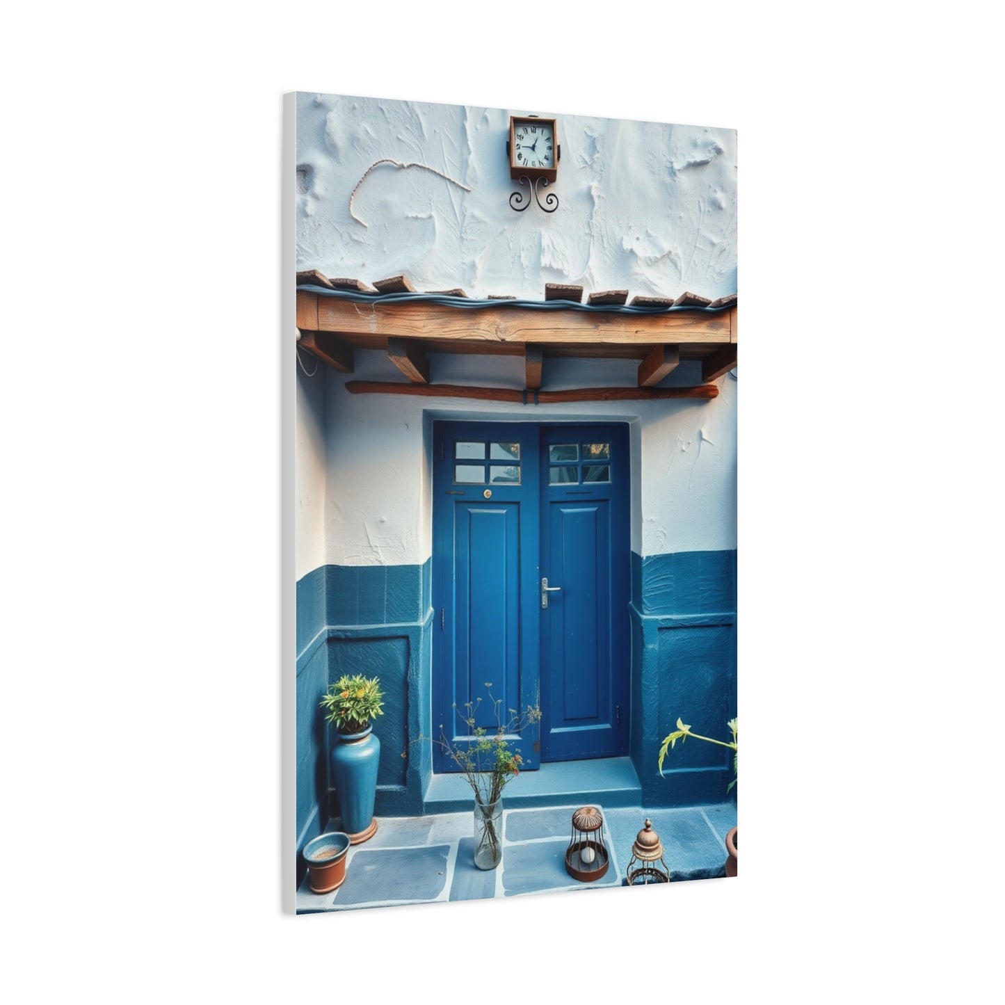 Supreme Collection Blue and White Art Wall Art & Canvas Print