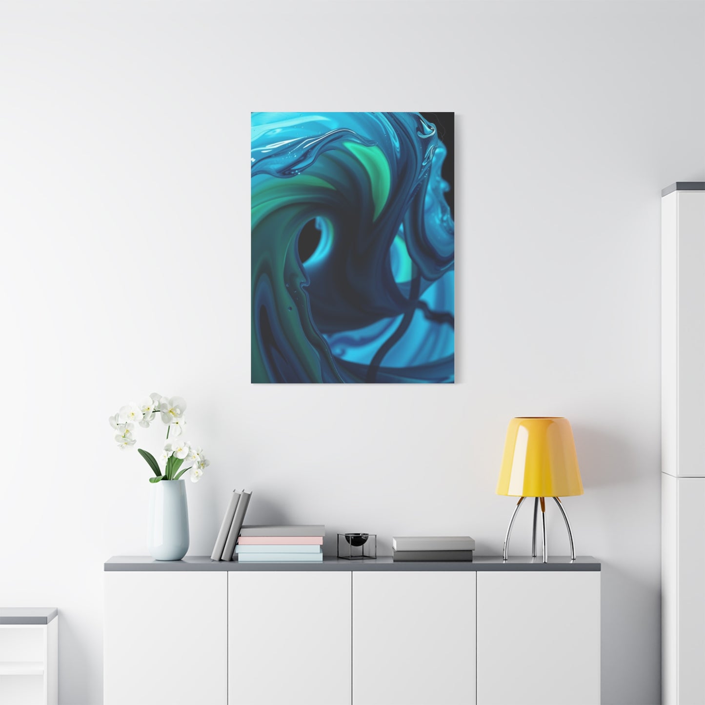 Blue & Green Art Refined Canvas Wall Art & Canvas Print