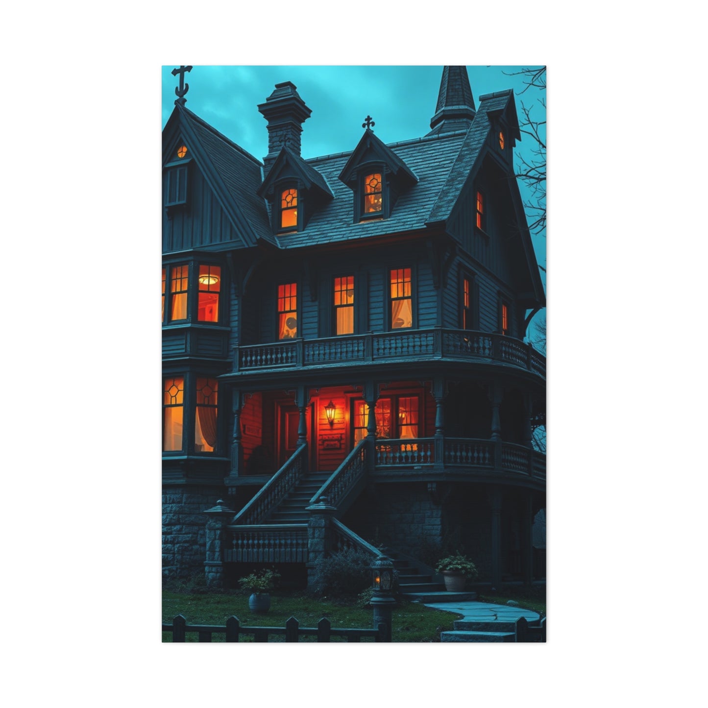 Haunted House Art Supreme Canvas Wall Art & Canvas Print