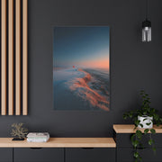 Frosted Coastal Green Minimal Golf Wall Art & Canvas Print