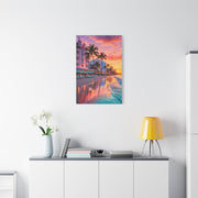 Miami Beach Art Deco Sunset Wall Art & Canvas Print