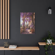 Wisteria Stone Terrace Garden Wall Art & Canvas Print