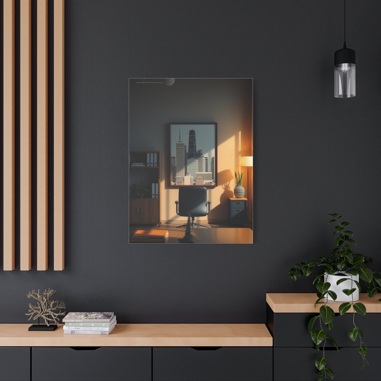 Serene Workspace Showcase Wall Art & Canvas Print