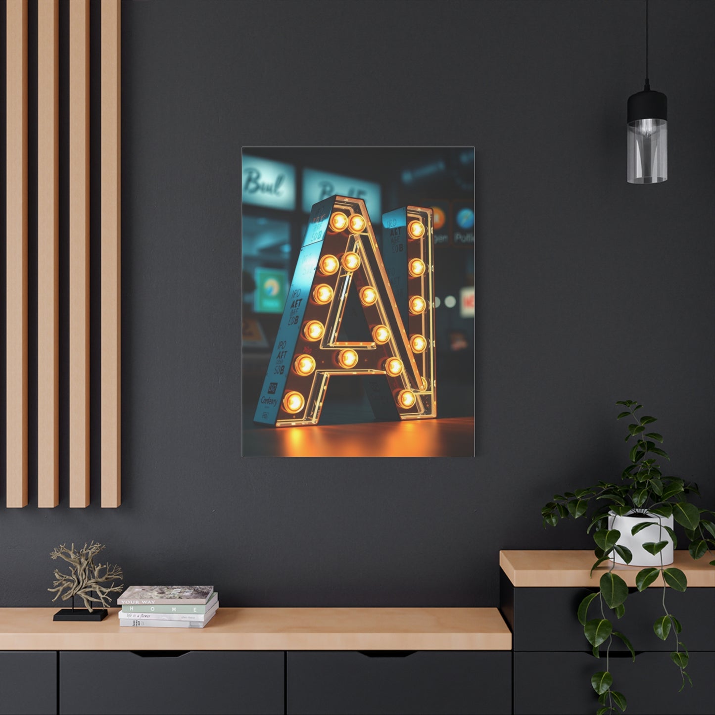 Masterpiece A Alphabet & Letter Art Vision Wall Art & Canvas Print
