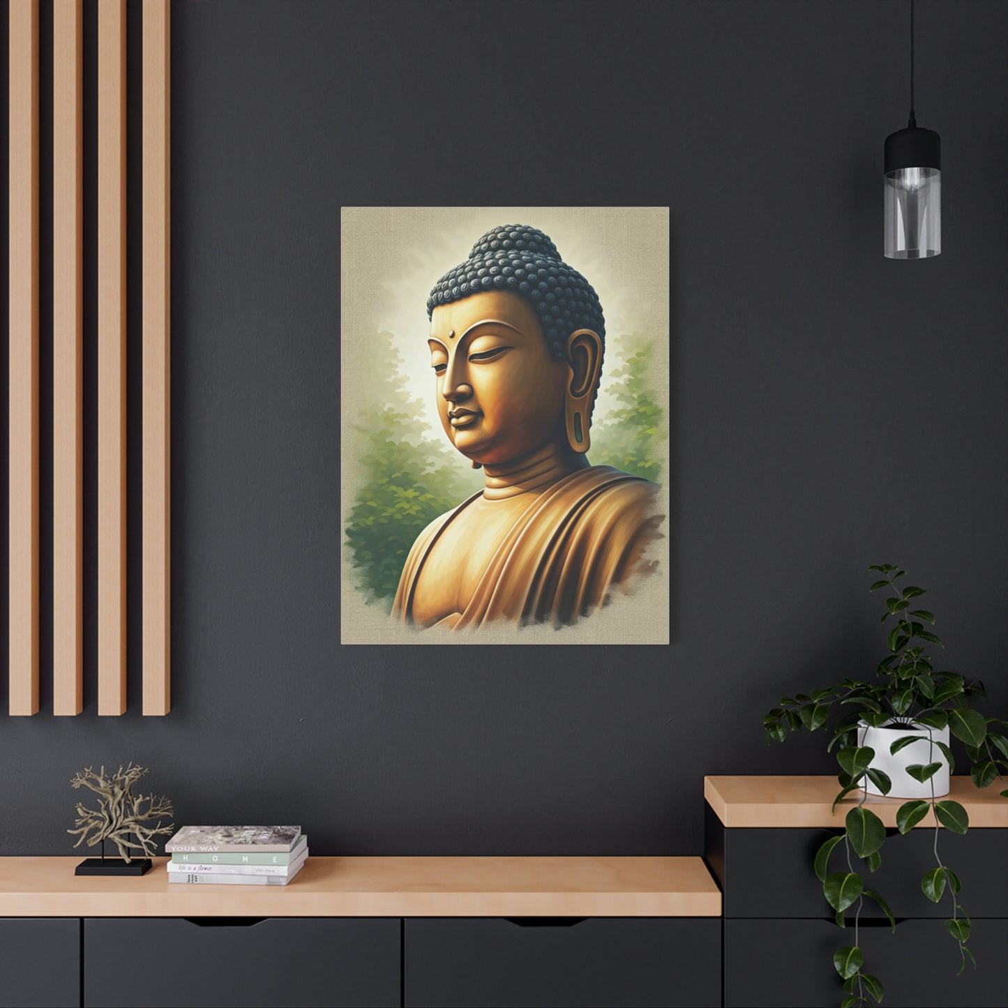 Peaceful Buddha Side Profile Wall Art & Canvas Prints