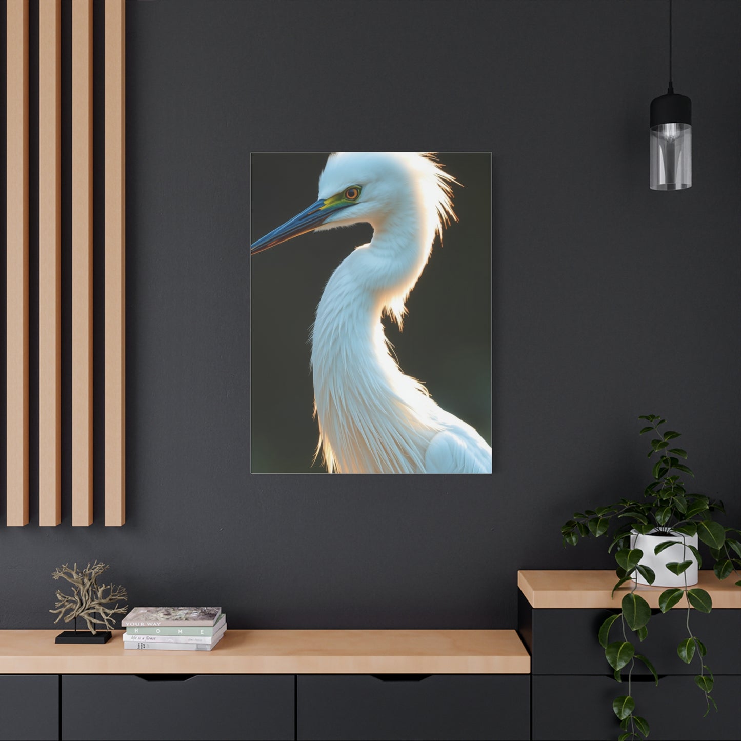 Supreme Egret Art Collection Wall Art & Canvas Print