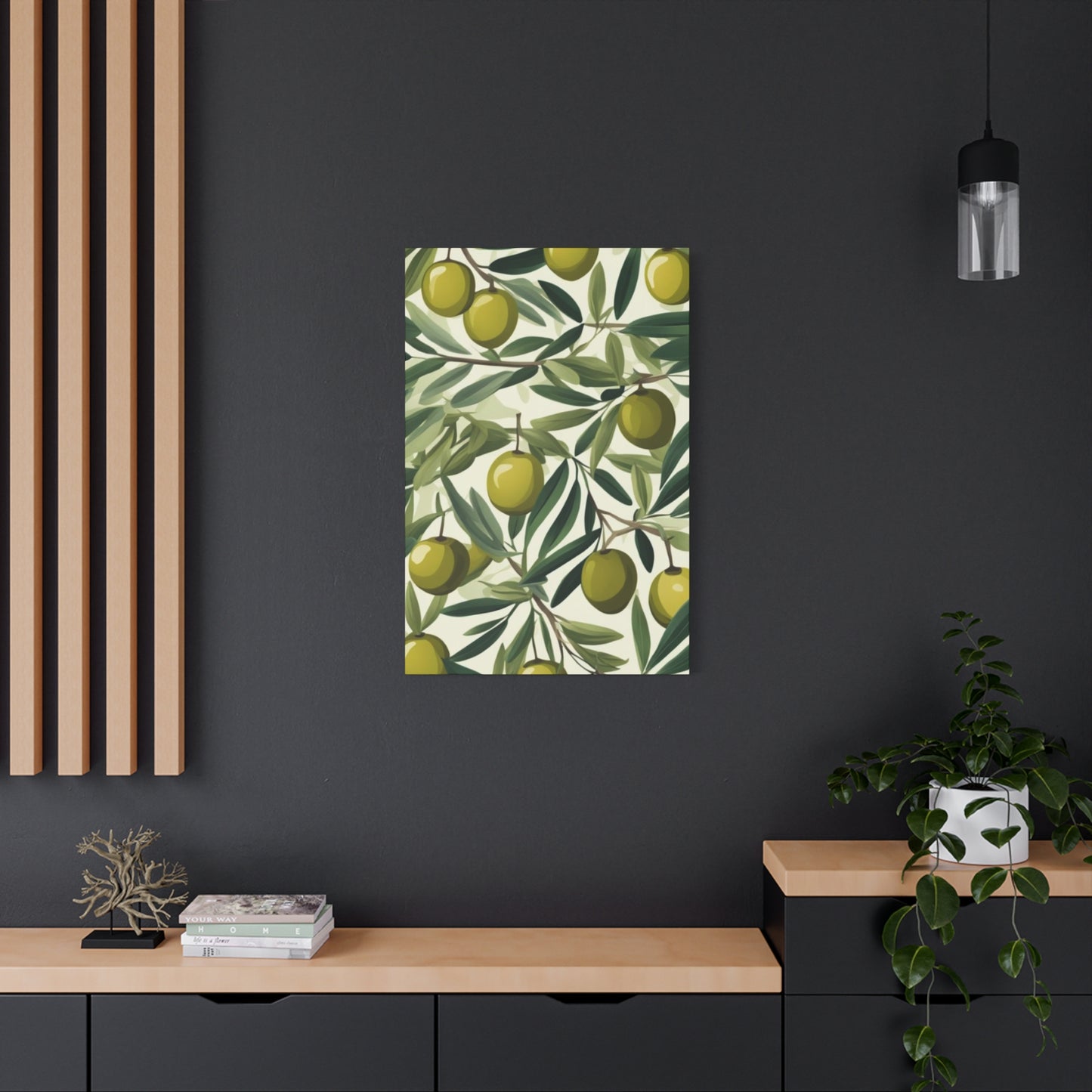 Olive Green Fruits Wall Art & Canvas Prints