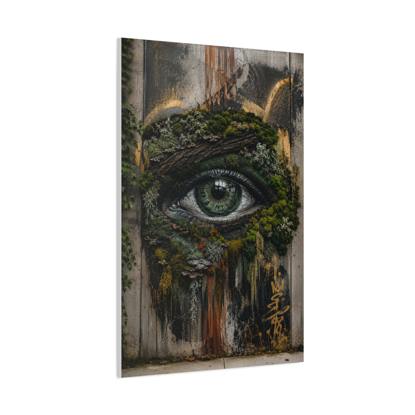 Living Nature Eye Graffiti Street Wall Art & Canvas Print
