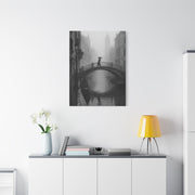 Venetian Bridge Fog Scene Wall Art & Canvas Print