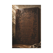 Trust in the Lord Carved Wood Plaque Wall Art & Canvas Print