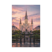 St. Louis Cathedral Sunrise Square Wall Art & Canvas Print