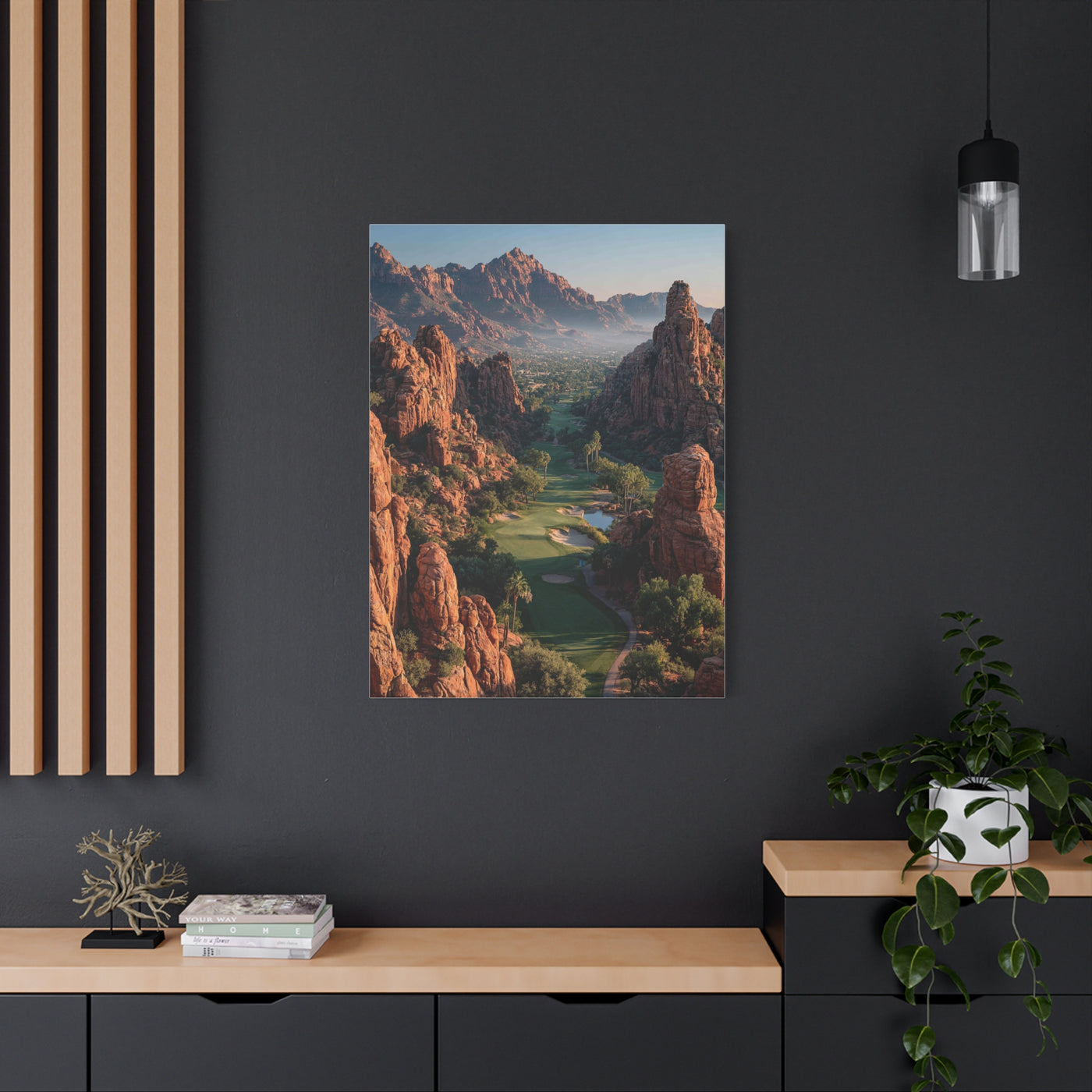 Desert Canyon Golf Course Aerial Wall Art & Canvas Print