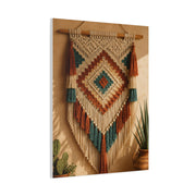 Southwestern Macrame Textile Wall Art & Canvas Print