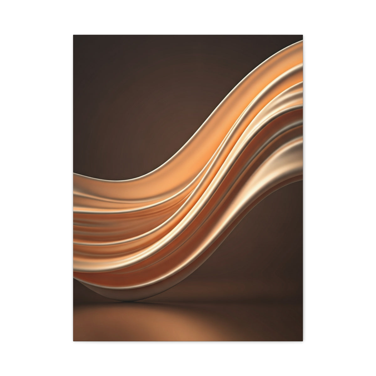 Golden Wave Motion Abstract Wall Art & Canvas Prints